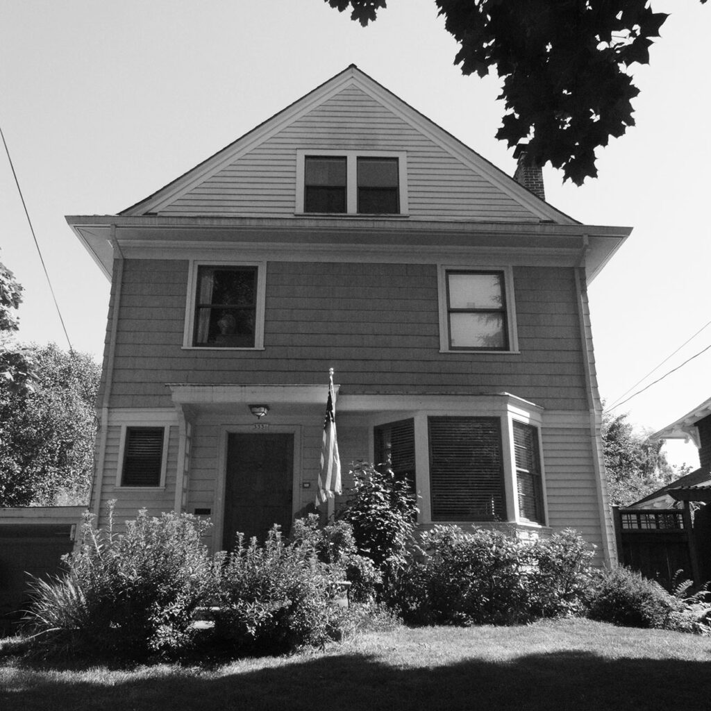 Photo of the existing house before the whole house remodel.