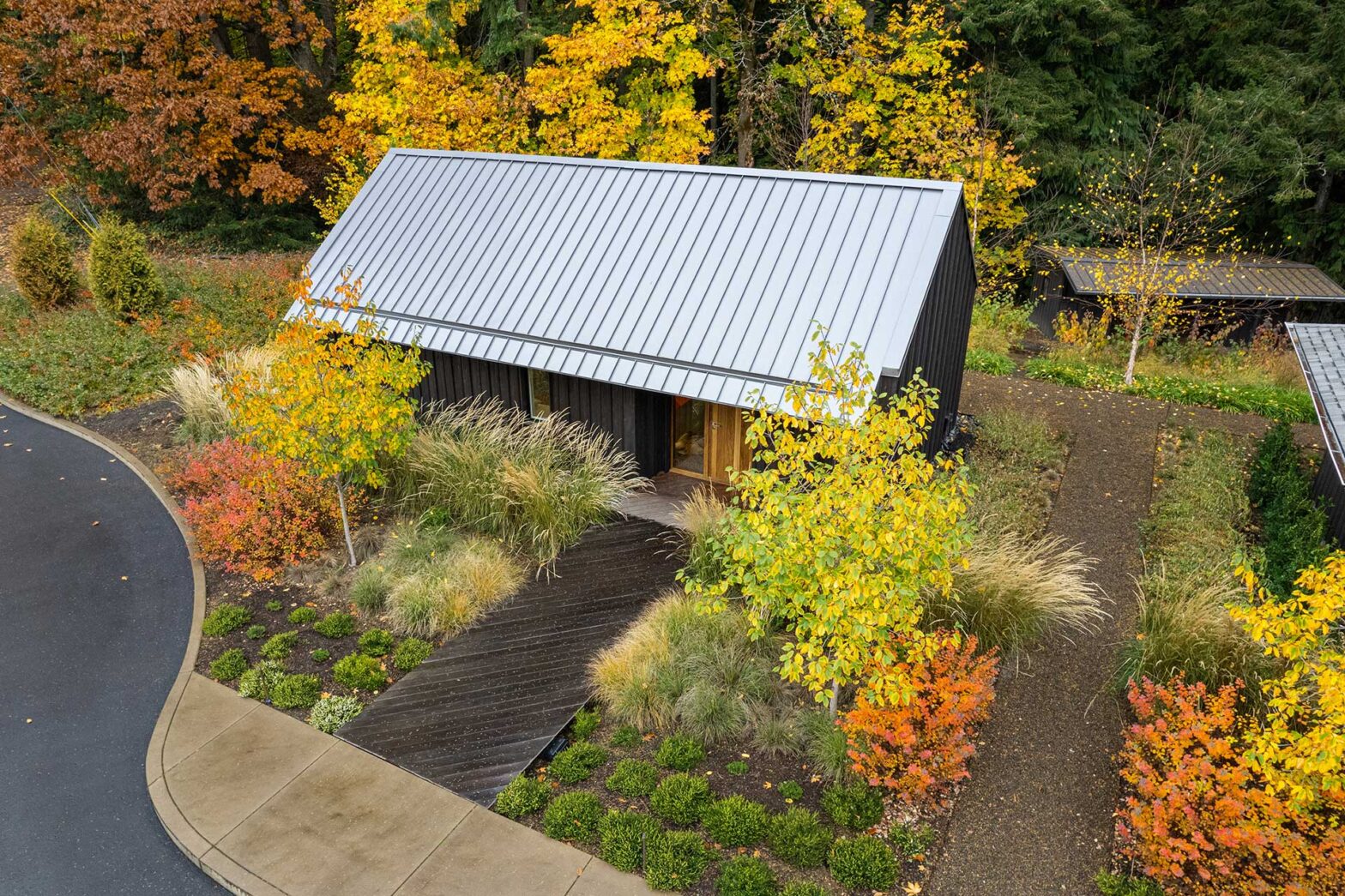 The Christie Architecture Studio is accessed via an ipe wood boardwalk.