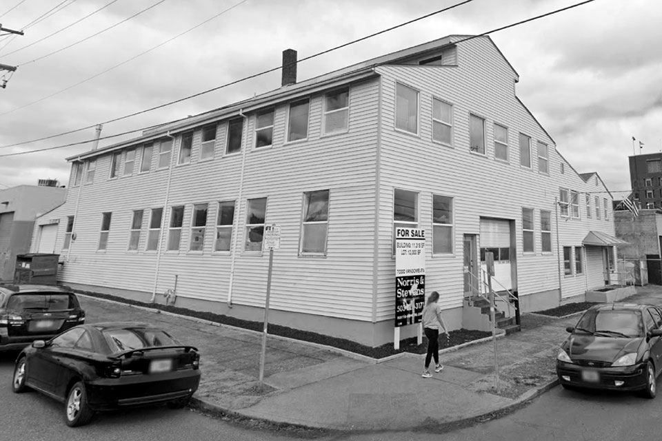 Photograph of the Warehouse Rehab before being renovated.