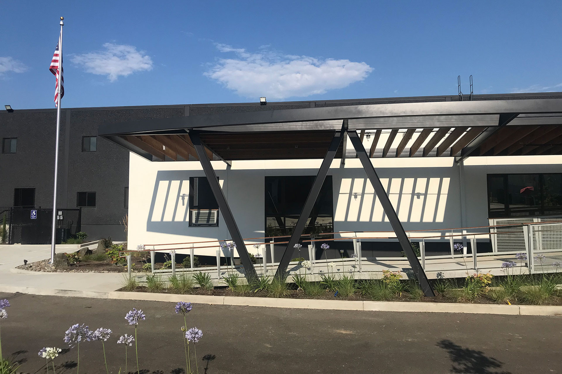 Christie Architecture Industrial Rehab Steel Canopy