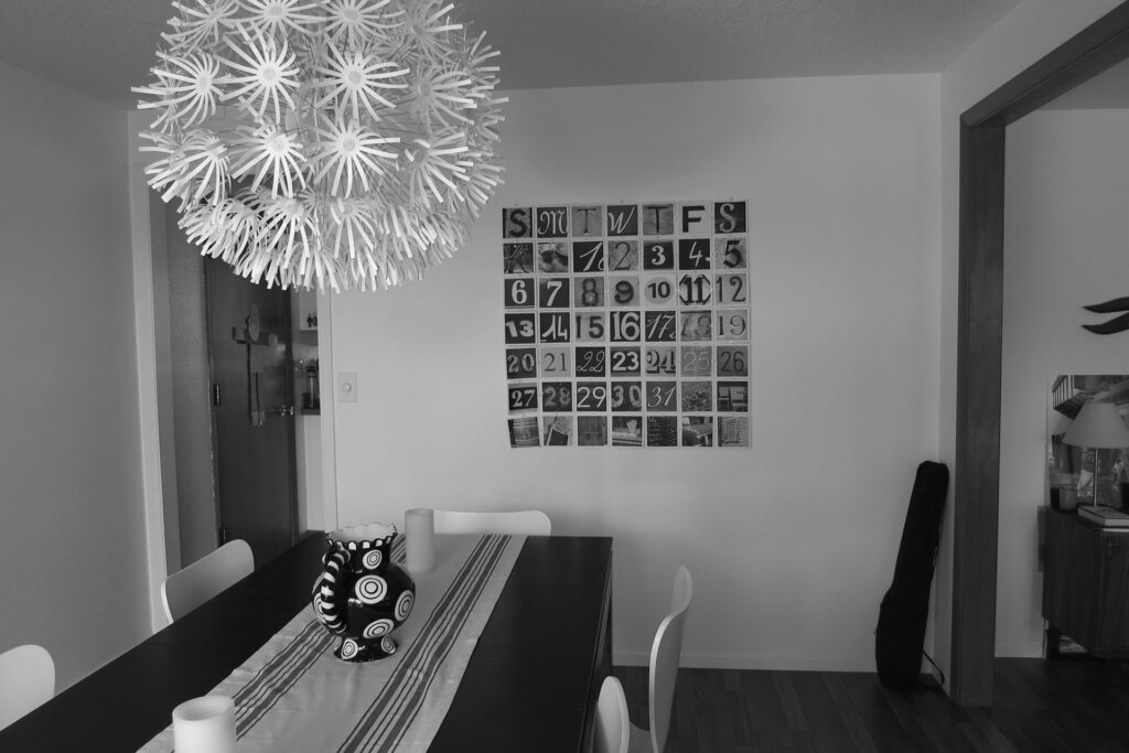 The existing dining room was separated from the kitchen by a wall.