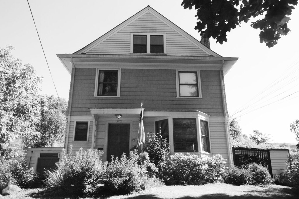 Photo of the existing house before the whole house remodel.