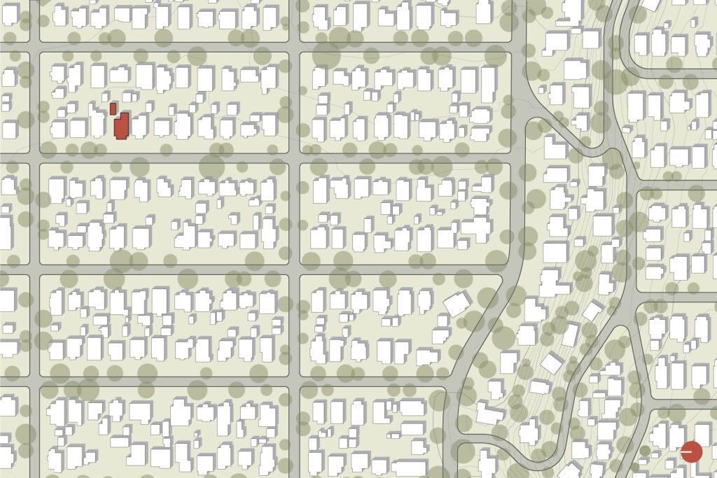 Vicinity plan showing the location of Alameda Craftsman.